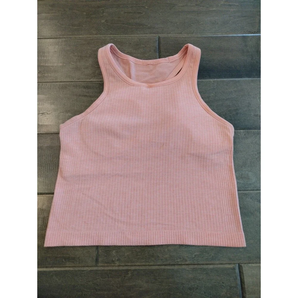 LULULEMON Women's Ebb To Street peach waist racerback tank top - 6